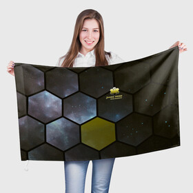Флаг 3D с принтом JWST space cell theme в Тюмени, 100% полиэстер | плотность ткани — 95 г/м2, размер — 67 х 109 см. Принт наносится с одной стороны | james webb | jwst | webb | астрономия | астрофизика | вселенная | галактика | джеймс уэбб | звезды | космос | наблюдения | наука | телескоп