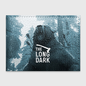 Обложка для студенческого билета с принтом The Long Dark (медведь) в Тюмени, натуральная кожа | Размер: 11*8 см; Печать на всей внешней стороне | the long dark | выживание | выживший | долгая тьма | зима | игры | лес | медведь | топор