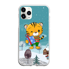 Чехол для iPhone 11 Pro матовый с принтом 2022 Тигренок с подарком в Тюмени, Силикон |  | 2022 | год тигра | новый год | новый год 2022 | символ года | тигр | тигренок | тигрица | тигры