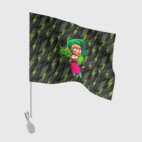 Флаг для автомобиля с принтом Lola brawlstars game в Тюмени, 100% полиэстер | Размер: 30*21 см | brawl | brawl stars | brawlstars | lola | бравл | бравлстарс | лола | лоли | разрушитель