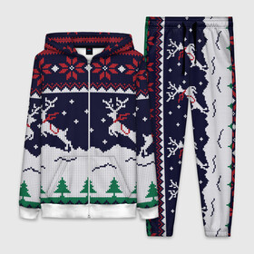 Женский костюм 3D с принтом СВИТЕР С ОЛЕНЯМИ | DEER SWEATER в Тюмени,  |  | 2022 | christmas | cold | deer | merry | new | snow | winter | year | буря | вязаный | год | елка | елки | ель | зима | лес | метель | мороз | новый | олени | олень | оленями | рождество | с | свитер | снег | снежинка | снежинки | холод