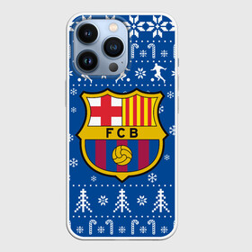 Чехол для iPhone 13 Pro с принтом Барселона Новогодний в Тюмени,  |  | 2021 | 2022 | barca | barcelona | christmas | football | merry | merry christmas | new year | snow | soccer | sweater | ugly christmas | winter | барса | барселона | зима | ла лига | новогодний | новогодняя | новый год | рождественский | ро