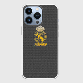 Чехол для iPhone 13 Pro с принтом Real Madrid graphite theme в Тюмени,  |  | real | real madrid | испания | королевский клуб | ла лига | лига чемпионов | мадрид | реал | реал мадрид | сливочные | футбол