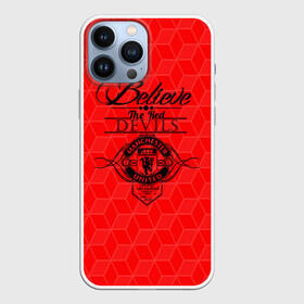 Чехол для iPhone 13 Pro Max с принтом MU Red Devils coral theme в Тюмени,  |  | Тематика изображения на принте: manchester united | mu | mufc | old trafford | англия | апл | красные | красные дьяволы | лига чемпионов | манчестер | манчестер юнайтед | мю | олд траффорд | премьер лига | театр мечты | футбол