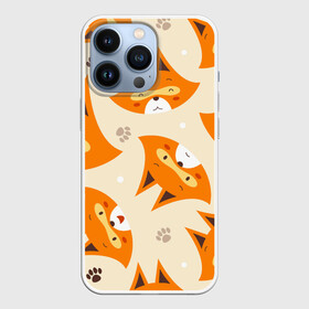 Чехол для iPhone 13 Pro с принтом ЛИСА ПАТТЕРН   УЗОР в Тюмени,  |  | abstract | fox | fox head | foxy | абстракция | голова лисы | животные | звери | лиса | этническая лиса | этно | этно лиса