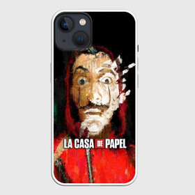 Чехол для iPhone 13 с принтом БУМАЖНЫЙ ДОМ РИСУНОК - LA CASA DE PAPEL BELLA CIAO в Тюмени,  |  | bella ciao | la casa de papel | бумажный дом | ла каса де | ла каса де папель | ла каса де пепел | лакаса | сериал | фильм