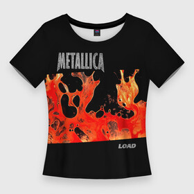 Женская футболка 3D Slim с принтом Load  Metallica в Тюмени,  |  | hard | heavy | james hetfield | kirk hammett | lars ulrich | metallica | music | robert trujillo | rock band | thrash | thrashmetal | джеймс хэтфилд | кирк хэмметт | ларс ульрих | метал | металика | металлика | музыка | роберт трухильо | рок группа | трэш