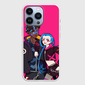 Чехол для iPhone 13 Pro с принтом Ekko and Jinx в Тюмени,  |  | Тематика изображения на принте: arcane | jinx | league of legends | lol | moba | аркейн | джинкс | жинкс | лига легенд | лол | моба