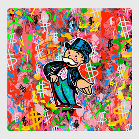 Магнитный плакат 3Х3 с принтом Alec Monopoly Капиталист Граффити в Тюмени, Полимерный материал с магнитным слоем | 9 деталей размером 9*9 см | alec monopoly | art | capitalist | graffiti | money | retro | street style | urban style | алек монополи | арт | граффити | деньги | доллар | искусство | капиталист | кляксы | миллионер | монополия | ретро | рисунки | современное искусст