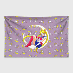 Флаг-баннер с принтом Sailor Moon Usagi в Тюмени, 100% полиэстер | размер 67 х 109 см, плотность ткани — 95 г/м2; по краям флага есть четыре люверса для крепления | sailor moon | sailor moon usagi | usagi | сэйлор мун | сэйлор мун усаги | усаги