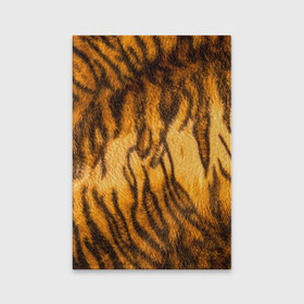 Обложка для паспорта матовая кожа с принтом Шкура тигра 2022 в Тюмени, натуральная матовая кожа | размер 19,3 х 13,7 см; прозрачные пластиковые крепления | Тематика изображения на принте: 2022 | год тигра | новый год | новый год 2022 | символ года | тигр | тигренок | тигрица | тигры