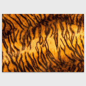 Поздравительная открытка с принтом Шкура тигра 2022 в Тюмени, 100% бумага | плотность бумаги 280 г/м2, матовая, на обратной стороне линовка и место для марки
 | 2022 | год тигра | новый год | новый год 2022 | символ года | тигр | тигренок | тигрица | тигры
