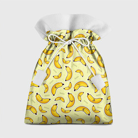 Подарочный 3D мешок с принтом Банановый Бум в Тюмени, 100% полиэстер | Размер: 29*39 см | банан | банановый | бананы | паттерн | прикол | фрукты