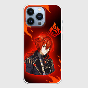 Чехол для iPhone 13 Pro с принтом GENSHIN IMPACT DILUC   ГЕНШИН ИМПАКТ   ДИЛЮК в Тюмени,  |  | anime | character | diluc | game | genshin impact | аниме | геншин импакт | дилюк | игра | персонаж | персонажи