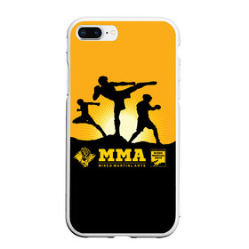 Чехол для iPhone 7Plus/8 Plus матовый с принтом ММА (Mixed Martial Arts) в Тюмени, Силикон | Область печати: задняя сторона чехла, без боковых панелей | bellator | boxing | fight club | mixed martial arts | ufc | айкидо | беллатор | боевые искусства | боец | бои | бои без правил | бойцовский клуб | бокс | борьба | воин | джиуджитсу | дзюдо | единоборства | карате | кикбоксинг