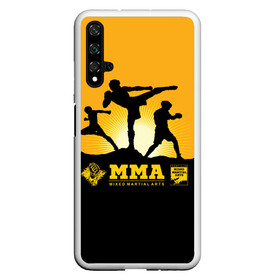 Чехол для Honor 20 с принтом ММА (Mixed Martial Arts) в Тюмени, Силикон | Область печати: задняя сторона чехла, без боковых панелей | bellator | boxing | fight club | mixed martial arts | ufc | айкидо | беллатор | боевые искусства | боец | бои | бои без правил | бойцовский клуб | бокс | борьба | воин | джиуджитсу | дзюдо | единоборства | карате | кикбоксинг