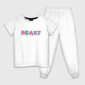 Детская пижама хлопок с принтом Mr Beast - Art 1 в Тюмени, 100% хлопок |  брюки и футболка прямого кроя, без карманов, на брюках мягкая резинка на поясе и по низу штанин
 | mr beast | youtube | арты | блогеры | мистер бист | ютуберы