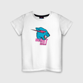 Детская футболка хлопок с принтом Mr Beast Gaming в Тюмени, 100% хлопок | круглый вырез горловины, полуприлегающий силуэт, длина до линии бедер | arts | games | gaming | mr beast | youtube | арты | блогеры | мистер бист | ютуберы