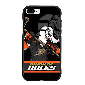 Чехол для iPhone 7Plus/8 Plus матовый с принтом Анахайм Дакс Anaheim Ducks в Тюмени, Силикон | Область печати: задняя сторона чехла, без боковых панелей | Тематика изображения на принте: anaheim | anaheim ducks | ducks | hockey | nhl | usa | дакс | нхл | спорт | сша | хоккей | шайба