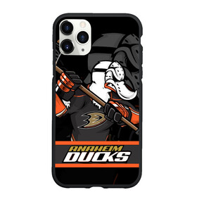 Чехол для iPhone 11 Pro Max матовый с принтом Анахайм Дакс Anaheim Ducks в Тюмени, Силикон |  | Тематика изображения на принте: anaheim | anaheim ducks | ducks | hockey | nhl | usa | дакс | нхл | спорт | сша | хоккей | шайба