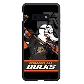 Чехол для Samsung S10E с принтом Анахайм Дакс Anaheim Ducks в Тюмени, Силикон | Область печати: задняя сторона чехла, без боковых панелей | anaheim | anaheim ducks | ducks | hockey | nhl | usa | дакс | нхл | спорт | сша | хоккей | шайба