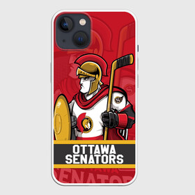 Чехол для iPhone 13 с принтом Оттава Сенаторз Ottawa Senators в Тюмени,  |  | hockey | nhl | ottawa | ottawa senators | senators | usa | нхл | оттава | оттава сенаторз | сенаторз | спорт | сша | хоккей | шайба