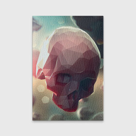 Обложка для паспорта матовая кожа с принтом Геометрические Черепа в Тюмени, натуральная матовая кожа | размер 19,3 х 13,7 см; прозрачные пластиковые крепления | геометрический череп | геометрия | рисунок | череп | черепа