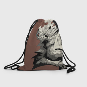 Рюкзак-мешок 3D с принтом Великий Воин в Тюмени, 100% полиэстер | плотность ткани — 200 г/м2, размер — 35 х 45 см; лямки — толстые шнурки, застежка на шнуровке, без карманов и подкладки | великий воин | воин | рисунок | самурай | фентези