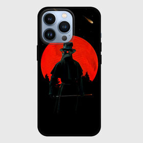 Чехол для iPhone 13 Pro с принтом plague doctor ЧУМНОЙ ДОКТОР в Тюмени,  |  | art | artwork | dark | illustration | moon | plague doctor | red moon | арт | луна | мрак | ночь | чума | чумной доктор