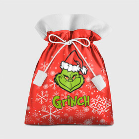 Подарочный 3D мешок с принтом Grinch Red. в Тюмени, 100% полиэстер | Размер: 29*39 см | 2022 | grinch | happy new year | merry christmas | год тигра | гринч | зима близко | нг | новогодний | новый год | новый год 2022 | рождество | снег | снежинки