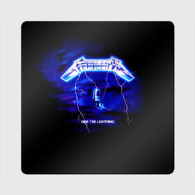 Магнит виниловый Квадрат с принтом Ride the Lightning   Metallica в Тюмени, полимерный материал с магнитным слоем | размер 9*9 см, закругленные углы | hard | heavy | james hetfield | kirk hammett | lars ulrich | metallica | music | robert trujillo | rock band | thrash | thrashmetal | альбом | джеймс хэтфилд | кирк хэмметт | ларс ульрих | метал | металика | металлика | музыка | роберт трухильо | рок груп