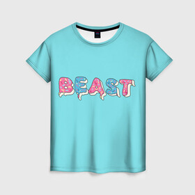 Женская футболка 3D с принтом Mr Beast Donut в Тюмени, 100% полиэфир ( синтетическое хлопкоподобное полотно) | прямой крой, круглый вырез горловины, длина до линии бедер | mr beast | mrbeast | youtube | арты | блогеры | мистер бист | прикольные надписи | ютуберы