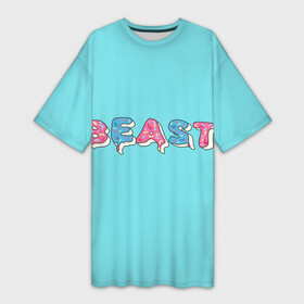 Платье-футболка 3D с принтом Mr Beast Donut в Тюмени,  |  | mr beast | mrbeast | youtube | арты | блогеры | мистер бист | прикольные надписи | ютуберы