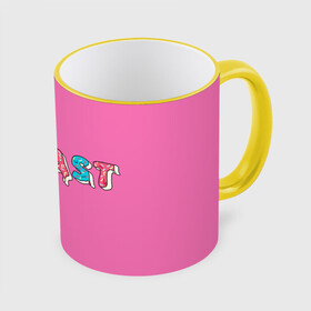 Кружка с принтом Mr Beast Donut (Pink edition) в Тюмени, керамика | ёмкость 330 мл | Тематика изображения на принте: arts | mr beast | mrbeast | youtube | арты | блогеры | мистер бист | прикольные надписи | ютуб | ютуберы