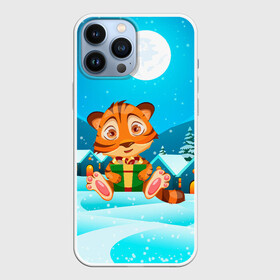 Чехол для iPhone 13 Pro Max с принтом Новогодние подарки. Тигр 2022 в Тюмени,  |  | 2022 | год тигра | новый год | новый год 2022 | символ года | тигр | тигренок | тигрица | тигры