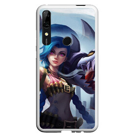 Чехол для Honor P Smart Z с принтом ЛИГА ЛЕГЕНД ДЖИНКС JINX в Тюмени, Силикон | Область печати: задняя сторона чехла, без боковых панелей | akali | arcane | fan | fan art | hero | jinx | kda | kda mas | league of legends | lol | moba | акали | аркейн | герой | джинкс | кда | лига легенд | лол | моба