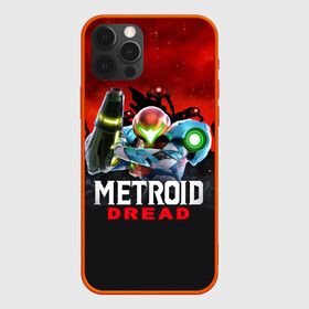 Чехол для iPhone 12 Pro с принтом Space Fight | Metroid Dread в Тюмени, силикон | область печати: задняя сторона чехла, без боковых панелей | Тематика изображения на принте: game | logo | mercurysteam | metroid | metroid dread | metroid fusion | samus aran | игра | компьютерная игра | лого | логотип | метроид | метроид дреад | мэтроид | мэтройдо дореддо | самус аран | эмблема