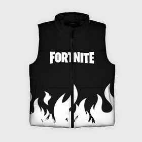 Женский жилет утепленный 3D с принтом Fortnite (Огонь) в Тюмени,  |  | fortnite | fortnite logo | игра | лого | минимализм | огонь