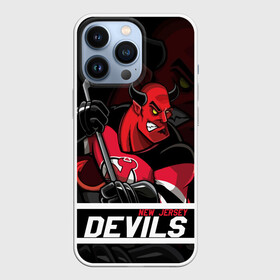 Чехол для iPhone 13 Pro с принтом Нью Джерси Девилз, New Jersey Devils в Тюмени,  |  | Тематика изображения на принте: devils | hockey | new jersey | new jersey devils | nhl | usa | девилз | нхл | ньюджерси | ньюджерси девилз | спорт | сша | хоккей | шайба