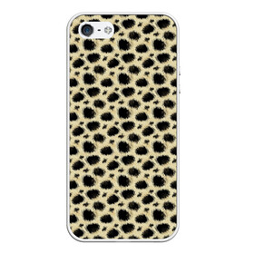 Чехол для iPhone 5/5S матовый с принтом Шкура Леопарда (Leopard) в Тюмени, Силикон | Область печати: задняя сторона чехла, без боковых панелей | jaguar | leopard | ocelot | predator | гепард | дикая кошка | животное | зверь | кот | леопард | леопардовые пятна | оцелот | хищная кошка | хищник | ягуар