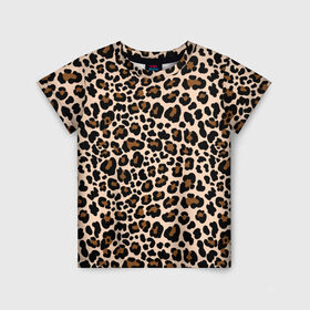Детская футболка 3D с принтом Леопардовые Пятна в Тюмени, 100% гипоаллергенный полиэфир | прямой крой, круглый вырез горловины, длина до линии бедер, чуть спущенное плечо, ткань немного тянется | Тематика изображения на принте: jaguar | leopard | ocelot | predator | гепард | дикая кошка | животное | зверь | кот | леопард | леопардовые пятна | оцелот | хищная кошка | хищник | ягуар