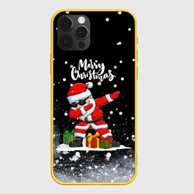 Чехол для iPhone 12 Pro с принтом Santa Dabbing с подарками. в Тюмени, силикон | область печати: задняя сторона чехла, без боковых панелей | 2022 | dabbing | happy new year | merry christmas | santa dabbing | год тигра | зима близко | нг | новогодний | новый год | новый год 2022 | рождество | символ 2022 года | снег | снежинки