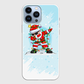 Чехол для iPhone 13 Pro Max с принтом Santa Dabbing в гирлянде. в Тюмени,  |  | 2022 | dabbing | happy new year | merry christmas | santa dabbing | год тигра | зима близко | нг | новогодний | новогодний тигр | новый год | новый год 2022 | рождество | символ 2022 года | снег | снежинки