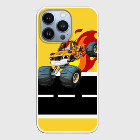 Чехол для iPhone 13 Pro с принтом Вспыш и чудо машинки   Рык в Тюмени,  |  | вспыш | детский | желтый | машина | машинки | монстрак | мультик | мультфильм | персонаж | рык | чудо