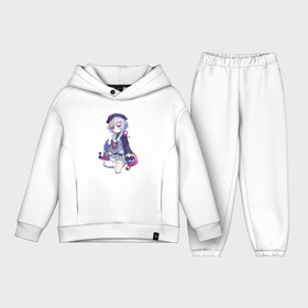 Детский костюм хлопок Oversize с принтом Крошка Ци Ци в Тюмени,  |  | genshin impact | арт | боевая девочка | боевая девушка | зомби | ли юэ | милая девочка | милая девушка | рисунок | ци ци