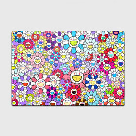 Головоломка Пазл магнитный 126 элементов с принтом Цветы Takashi Murakami в Тюмени, полимерный материал с магнитным слоем | 126 деталей, размер изделия —  180*270 мм | flowers | pop art | superflat | takashi murakami | арт | глаза | дизайн | исскуство | разноцветные цветы | супефлэт | такаси мураками | такаши мураками | художник | цветы