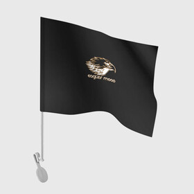 Флаг для автомобиля с принтом Eagles mood в Тюмени, 100% полиэстер | Размер: 30*21 см | бивни | животные | злой | злость | клюв | крылья | настроение | неон | неоновые принты | орел | природа | птицы | саванна | светящиеся | сердится | хищник