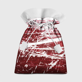 Подарочный 3D мешок с принтом CRAZY RED в Тюмени, 100% полиэстер | Размер: 29*39 см | абстракция | красно белый | красный | пестрый | царапины