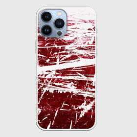 Чехол для iPhone 13 Pro Max с принтом CRAZY RED в Тюмени,  |  | абстракция | красно белый | красный | пестрый | царапины
