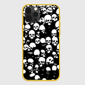Чехол для iPhone 12 Pro с принтом Остатки от головы в Тюмени, силикон | область печати: задняя сторона чехла, без боковых панелей | готика | череп | черепа | черепки | черно белый